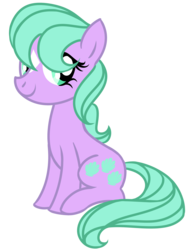 Size: 2975x3850 | Tagged: safe, artist:redshoebox, seashell (g1), earth pony, pony, g1, g4, coat markings, facial markings, female, g1 to g4, generation leap, high res, mare, simple background, sitting, solo, star (coat marking), transparent background, vector