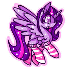 Size: 1200x1200 | Tagged: safe, artist:sugaropolis, twilight sparkle, alicorn, pony, g4, clothes, female, mare, simple background, socks, solo, striped socks, transparent background, twilight sparkle (alicorn)