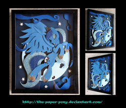 Size: 1325x1132 | Tagged: safe, artist:the-paper-pony, princess luna, g4, female, moon, shadowbox, solo