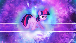 Size: 2560x1440 | Tagged: safe, artist:game-beatx14, artist:vladimirmacholzraum, twilight sparkle, pony, unicorn, g4, female, solo, unicorn twilight, wallpaper