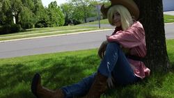 Size: 960x540 | Tagged: safe, artist:tigga-jones, applejack, human, g4, cosplay, irl, irl human, photo