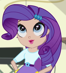 Size: 650x720 | Tagged: safe, edit, edited screencap, screencap, rarity, human, equestria girls, g4, alternate hairstyle, blythe baxter, crossover, female, littlest pet shop, solo