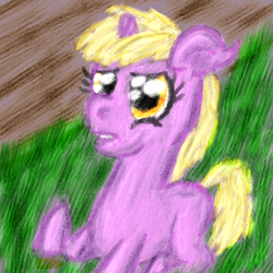 Size: 780x780 | Tagged: safe, artist:gallifreyanequine, dinky hooves, g4, scared, sketchy