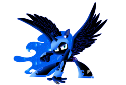 Size: 1266x856 | Tagged: safe, artist:vulpes-erratum, nightmare moon, robot, g4, crossover, female, jenny wakeman, my life as a teenage robot, simple background, solo, transparent background, vector