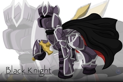 Size: 4500x3000 | Tagged: safe, artist:template93, pony, armor, black knight, cap, fire emblem, fire emblem: path of radiance, fire emblem: radiant dawn, hat, ponified, solo, sword, zelgius
