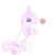 Size: 1200x1200 | Tagged: safe, artist:kieraelise, fleur-de-lis, pony, unicorn, g4, concave belly, female, food, magic, mare, muffin, simple background, slender, solo, telekinesis, thin, transparent background