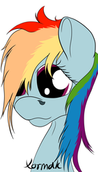 Size: 1024x1792 | Tagged: safe, artist:xormak, rainbow dash, g4, female, solo