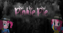 Size: 1980x1050 | Tagged: safe, artist:ex4don, artist:kysss90, artist:saturdaymorningproj, edit, pinkie pie, g4, graffiti, pose, rapper pie, vector, wallpaper, wallpaper edit