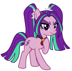 Size: 1577x1544 | Tagged: safe, artist:kingdark0001, aria blaze, pony, equestria girls, g4, my little pony equestria girls: rainbow rocks, equestria girls ponified, female, ponified, simple background, solo, transparent background, vector