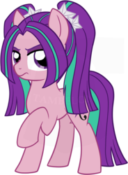 Size: 601x816 | Tagged: safe, artist:tambelon, aria blaze, earth pony, pony, equestria girls, g4, my little pony equestria girls: rainbow rocks, earth pony aria blaze, equestria girls ponified, female, lightly watermarked, mare, ponified, solo, watermark