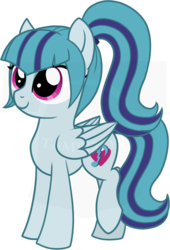 Size: 554x816 | Tagged: safe, artist:tambelon, sonata dusk, pegasus, pony, equestria girls, g4, my little pony equestria girls: rainbow rocks, equestria girls ponified, female, lightly watermarked, mare, ponified, solo, watermark