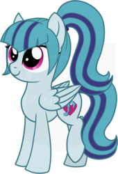 Size: 554x816 | Tagged: safe, artist:tambelon, sonata dusk, pegasus, pony, equestria girls, g4, my little pony equestria girls: rainbow rocks, equestria girls ponified, female, lightly watermarked, mare, pegasus sonata dusk, ponified, solo, watermark