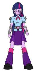 Size: 498x950 | Tagged: safe, artist:combatkaiser, twilight sparkle, equestria girls, g4, kamen rider, kamen rider ryuki