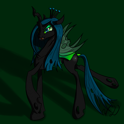 Size: 944x940 | Tagged: dead source, safe, artist:winterdominus, queen chrysalis, changeling, changeling queen, g4, female, solo