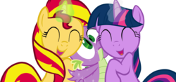 Size: 1097x515 | Tagged: safe, artist:sofilut, edit, hundreds of users filter this tag, spike, sunset shimmer, twilight sparkle, dragon, pony, unicorn, g4, cuddling, cute, eyes closed, female, gang hape, glowing horn, group hug, hape, horn, hug, hug from behind, love, love triangle, magic, male, mare, open mouth, personal space invasion, shimmerbetes, ship:sunsetspike, ship:sunsetspikelight, ship:twispike, shipping, show accurate, simple background, snuggling, spike gets all the mares, spikelove, straight, telekinesis, transparent background, twiabetes, vector