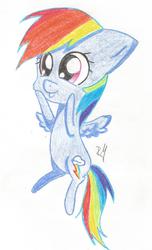 Size: 782x1283 | Tagged: safe, artist:silver-salmon, rainbow dash, g4, female, solo