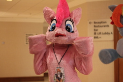 Size: 5184x3456 | Tagged: safe, pinkie pie, human, g4, cosplay, fursuit, irl, irl human, photo