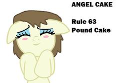Size: 895x589 | Tagged: safe, pound cake, g4, angel cake, rule 63