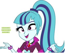 Size: 1244x1016 | Tagged: safe, artist:algonquinmaniac, sonata dusk, equestria girls, g4, my little pony equestria girls: rainbow rocks, female, meta, shrug, solo, tags