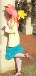 Size: 324x674 | Tagged: safe, artist:quiet-mouse9, fluttershy, human, g4, cosplay, irl, irl human, photo