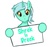 Size: 500x466 | Tagged: safe, lyra heartstrings, pony, unicorn, g4, blatant lies, dreck, female, lies, mouthpiece, note, parody, photoshop, ponibooru, shrek, sign, solo