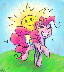 Size: 922x1025 | Tagged: safe, artist:another-story-2tell, pinkie pie, g4, female, smiling, solo