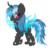 Size: 3100x3000 | Tagged: safe, artist:law44444, rainbow dash, changeling, g4, blue changeling, changelingified, dashling, female, high res, solo