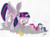 Size: 3095x2268 | Tagged: dead source, safe, artist:pxtt, pinkie pie, rarity, twilight sparkle, alicorn, pony, g4, annoyed, fail, female, high res, mare, micro, rarity is not amused, scroll, shocked, shrunk, spell, spread wings, tiny ponies, traditional art, trio, twilight sparkle (alicorn), unamused