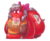 Size: 767x624 | Tagged: safe, artist:secretgoombaman12345, oc, oc only, oc:cherry soda, bow, candy, chubby cheeks, fat, impossibly large butt, impossibly wide hips, morbidly obese, obese, solo, wide hips