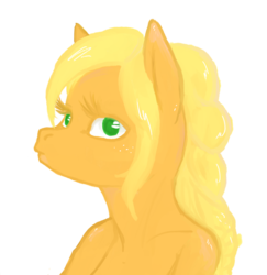 Size: 824x846 | Tagged: safe, artist:vautaryt, applejack, earth pony, anthro, g4, applejewel, duckface, female, solo