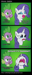 Size: 1600x3692 | Tagged: safe, artist:athlete-grizzle, rarity, spike, g4, comic, marshmelodrama