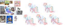 Size: 1000x433 | Tagged: safe, artist:robinmitchell, rainbow dash, g4, official, concept art, rainbow dash always dresses in style