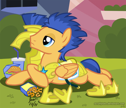 Size: 700x598 | Tagged: safe, artist:scruffytoto, flash sentry, pegasus, pony, g4, armor, cute, male, solo, stallion