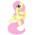 Size: 2000x2000 | Tagged: safe, artist:ashidaru, fluttershy, g4, belly button, blushing, female, high res, solo