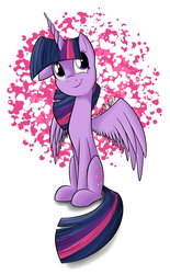 Size: 636x1028 | Tagged: dead source, safe, artist:grendeleev, twilight sparkle, alicorn, pony, g4, female, mare, smiling, solo, twilight sparkle (alicorn)