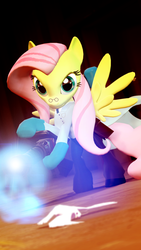 Size: 768x1366 | Tagged: safe, fluttershy, bird, g4, 3d, crossover, gmod, medic, medic (tf2), team fortress 2