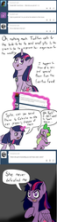Size: 502x1927 | Tagged: safe, artist:m_d_quill, spike, twilight sparkle, alicorn, pony, ask engaged twilight, g4, female, mare, twilight sparkle (alicorn)