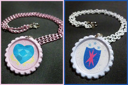 Size: 1200x800 | Tagged: safe, artist:monostache, princess cadance, shining armor, g4, customized toy, cutie mark, necklace