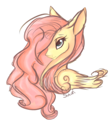 Size: 880x988 | Tagged: safe, artist:elixend, fluttershy, g4, female, solo