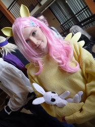 Size: 900x1200 | Tagged: safe, artist:maishericostumes, fluttershy, human, g4, clothes, cosplay, irl, irl human, photo, sweater, sweatershy