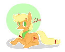 Size: 1024x823 | Tagged: safe, artist:jellybeanbullet, applejack, g4, female, hatless, missing accessory, solo