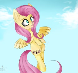 Size: 921x867 | Tagged: safe, artist:colorettaw, fluttershy, butterfly, g4