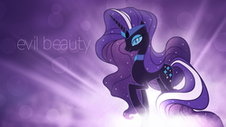 Size: 1920x1080 | Tagged: safe, artist:dachickendog, artist:doctor-g, nightmare rarity, g4, female, lens flare, looking at you, solo, vector, wallpaper