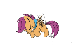 Size: 900x605 | Tagged: safe, artist:shinjielric, scootaloo, g4, dumbo, female, solo