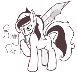 Size: 646x624 | Tagged: safe, artist:trippiehippie, oc, oc only, oc:runny pen, legends of equestria, black and white, grayscale, ink, pen