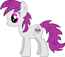 Size: 2687x2388 | Tagged: safe, artist:videogamesizzle, edit, flipped, high res, hub logo, hub network, hubble, ponified, the hub