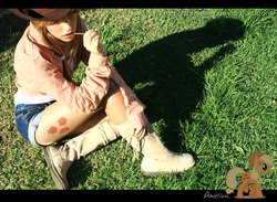 Size: 719x527 | Tagged: safe, artist:amelion, applejack, human, g4, cosplay, irl, irl human, photo