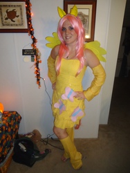 Size: 3240x4320 | Tagged: safe, artist:lindyart, fluttershy, human, g4, cosplay, high heels, irl, irl human, photo, shoes