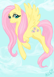 Size: 504x720 | Tagged: safe, artist:gigglefarts, fluttershy, g4, female, solo