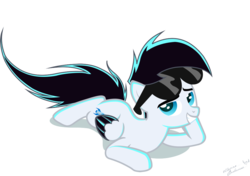 Size: 1000x705 | Tagged: safe, artist:gryphonia, pony, danny fenton, danny phantom, ponified, solo, sunglasses